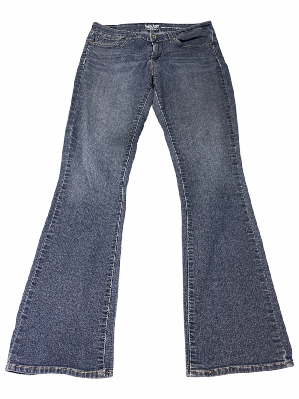 Levi’s Signature Strauss Dark Blue Bootcut Jeans, Size 31x34, Stretch, NWOT